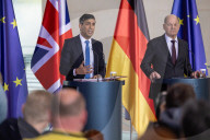 The Prime Minister Rishi Sunak holds a joint press conference