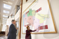 Foreign Secretary David Cameron visits Turkmenistan
