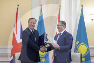 Foreign Secretary David Cameron visits Kazakhstan