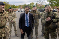 The Prime Minister Rishi Sunak visits Julius Leber Barracks
