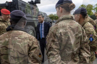 The Prime Minister Rishi Sunak visits Julius Leber Barracks