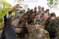 The Prime Minister Rishi Sunak visits Julius Leber Barracks