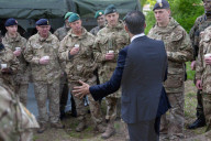 The Prime Minister Rishi Sunak visits Julius Leber Barracks