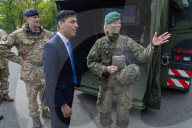 The Prime Minister Rishi Sunak visits Julius Leber Barracks