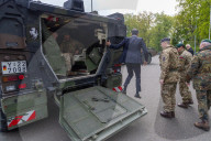 The Prime Minister Rishi Sunak visits Julius Leber Barracks
