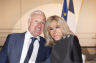 Exclusif - No Web - No Web - Le président Emmanuel Macron et sa femme Brigitte organisent un dîner à l'Elysée à l'issue du match de charité avec le Variétés Club de France au profit des Pièces Jaunes à Paris