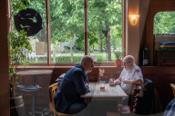 Taylor Swift fans flock to London pub apparently referenced on new album.
Black Dog in Vauxhall, London, UK.