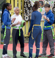 Sadiq Khan, Labour’s Mayor of London, on the campaign trail at the  BIGKID Foundation in Brixton, London, UK.