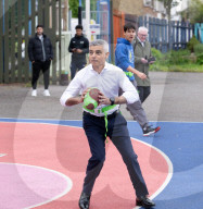 Sadiq Khan, Labour’s Mayor of London, on the campaign trail at the  BIGKID Foundation in Brixton, London, UK.