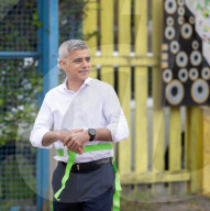 Sadiq Khan, Labour’s Mayor of London, on the campaign trail at the  BIGKID Foundation in Brixton, London, UK.