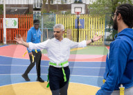 Sadiq Khan, Labour’s Mayor of London, on the campaign trail at the  BIGKID Foundation in Brixton, London, UK.