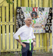 Sadiq Khan, Labour’s Mayor of London, on the campaign trail at the  BIGKID Foundation in Brixton, London, UK.