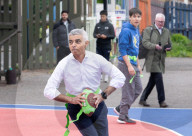 Sadiq Khan, Labour’s Mayor of London, on the campaign trail at the  BIGKID Foundation in Brixton, London, UK.