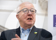Denis MacShane, former Labour minister, talk and book launch at an FPA event, The Royal Overseas League, London, UK.