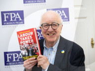 Denis MacShane, former Labour minister, talk and book launch at an FPA event, The Royal Overseas League, London, UK.