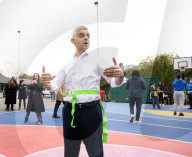Sadiq Khan, Labour’s Mayor of London, on the campaign trail at the  BIGKID Foundation in Brixton, London, UK.