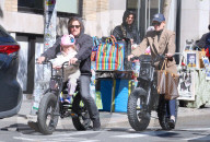 Norman Reedus And Diane Kruger E-Bike Riding - NYC