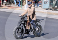 Norman Reedus And Diane Kruger E-Bike Riding - NYC
