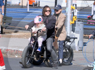 Norman Reedus And Diane Kruger E-Bike Riding - NYC