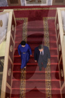 Foreign Secretary David Cameron visits Mongolia