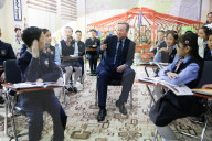 Foreign Secretary David Cameron visits Mongolia