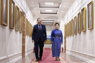Foreign Secretary David Cameron visits Mongolia