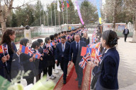 Foreign Secretary David Cameron visits Mongolia