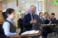 Foreign Secretary David Cameron visits Mongolia