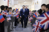 Foreign Secretary David Cameron visits Mongolia