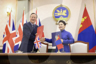 Foreign Secretary David Cameron visits Mongolia