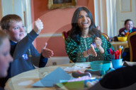 The Prime Minister's wife Akshata Murty hosts Lessons at 10 with The National Theatre