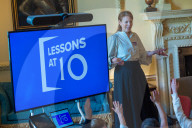 The Prime Minister's wife Akshata Murty hosts Lessons at 10 with The National Theatre