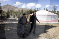 Foreign Secretary David Cameron visits Mongolia
