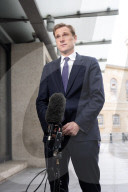 Guests depart Sunday with Laura Kuenssberg at the BBC, Broadcasting House, London, UK.