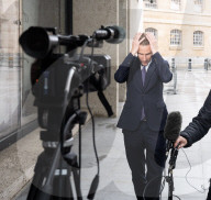 Guests depart Sunday with Laura Kuenssberg at the BBC, Broadcasting House, London, UK.
