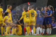 Women's Champions League semi-final, second leg match between Chelsea and FC Barcelona at Stamford Bridge, London, UK.
