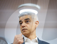 Sadiq Khan, Labour’s Mayor of London, on the campaign trail at Croydon Voluntary Action, West  Croydon, Surrey, UK.