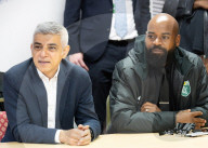 Sadiq Khan, Labour’s Mayor of London, on the campaign trail at Croydon Voluntary Action, West  Croydon, Surrey, UK.