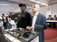 Sadiq Khan, Labour’s Mayor of London, on the campaign trail at Croydon Voluntary Action, West  Croydon, Surrey, UK.