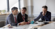 The Prime Minister Rishi Sunak holds a PM Connect at DHL