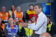 The Prime Minister Rishi Sunak holds a PM Connect at DHL