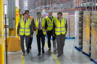The Prime Minister Rishi Sunak holds a PM Connect at DHL