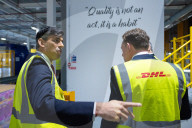 The Prime Minister Rishi Sunak holds a PM Connect at DHL