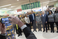 Jeremy Hunt UK Chancellor of the Exchequer visits Morrisons