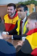The Prime Minister Rishi Sunak holds a PM Connect at DHL