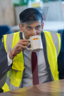 The Prime Minister Rishi Sunak holds a PM Connect at DHL