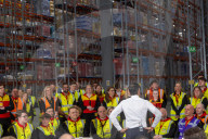 The Prime Minister Rishi Sunak holds a PM Connect at DHL