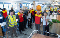 The Prime Minister Rishi Sunak holds a PM Connect at DHL