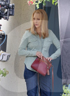 *EXCLUSIVE* Lisa Kudrow films a scene for "No Good Deed" in Los Angeles