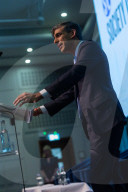The Prime Minister Rishi Sunak addresses the Society of Editors